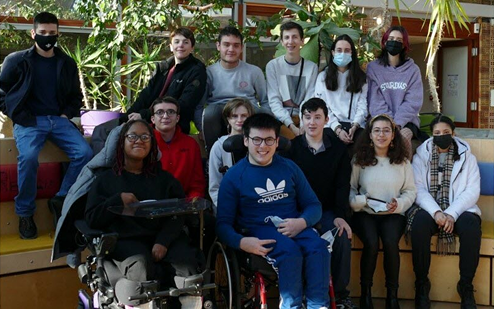 Etudiants de l'établissement Elie-Vignal